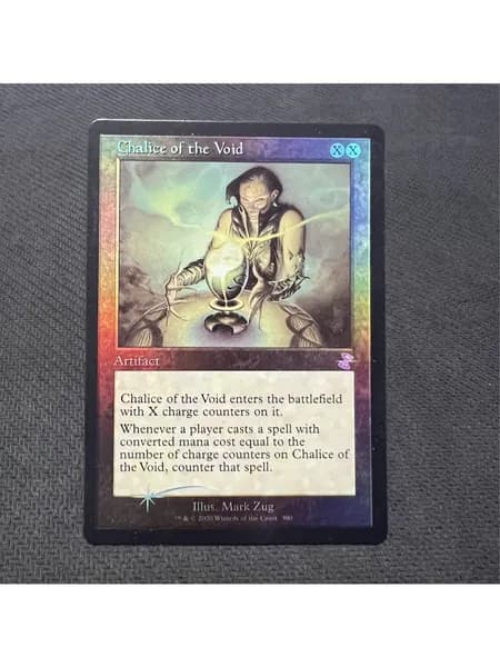 Эксклюзивные карты Magic: English Damnation, 40K Celestine, Chalice of Void с голограммой + защитный чехол в подарок