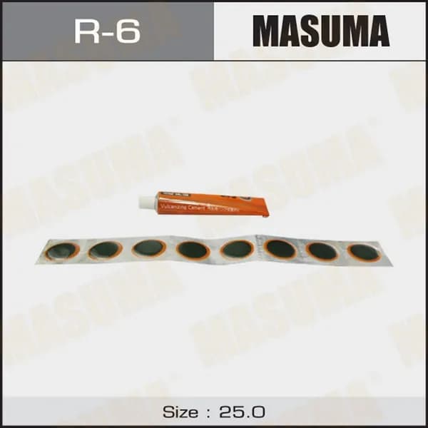 Заплатки камер D24mm (комплект 64штук) + клей R6