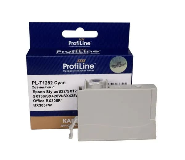 Струйный картридж ProfiLine T1282 для принтеров Epson Stylus S22, SX125, SX130 3,5 мл голубой