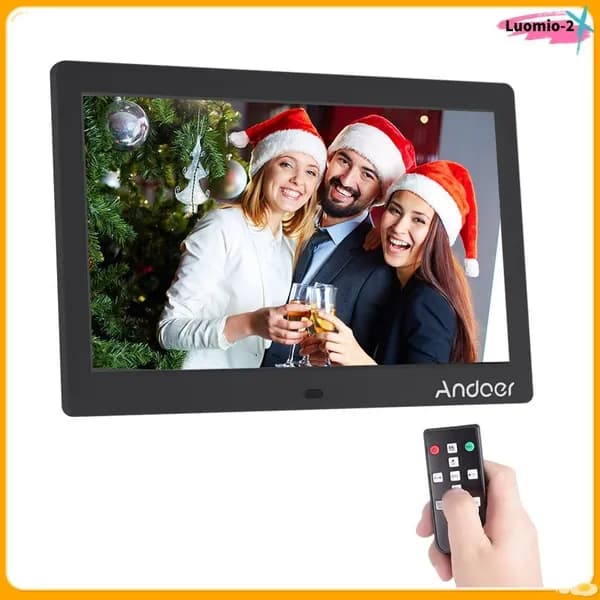 Цифровая фоторамка, 10 дюймов, многофункциональный с MP3/MP4 для дома
