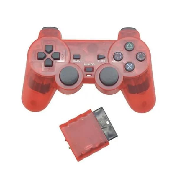 Bluetooth Беспроводной Геймпад Контроллер Для Sony PS2 2.4G Вибрация Контроллер Для Пластика 2 Джойстик,красный