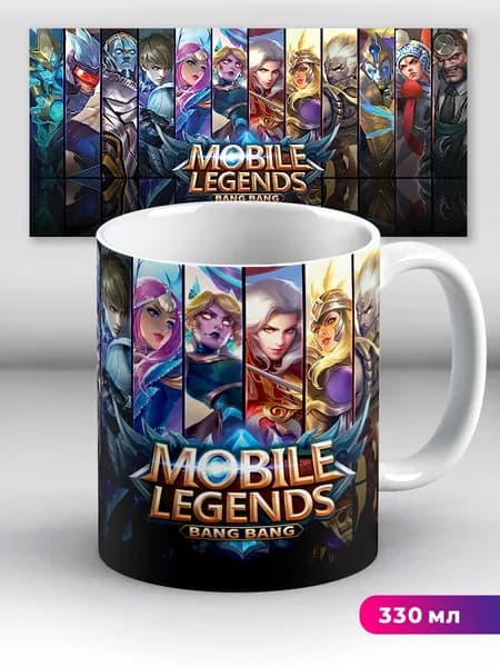 Кружка игра Mobile Legends Bang Bang Мобайл Легендс портреты