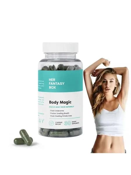 Капсулы Body Magic с хлорофиллом, 30 капсул, для детоксикации, улучшения пищеварения, здоровья кишечника, улучшения состояния кожи и повышения энергии.
