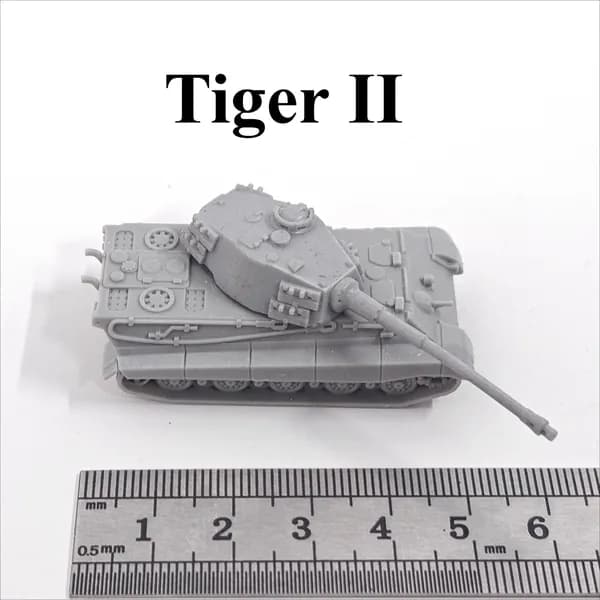 Миниатюрная модель танка в масштабе 1:144, напечатанная на 3D-принтере, из смолы, основные боевые танки Германии Второй мировой войны Tiger I/Tiger II/Panther/Panzer IV