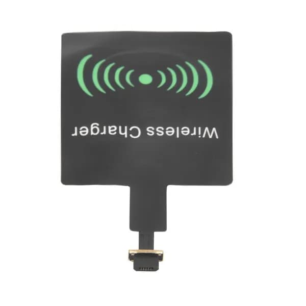 Беспроводной приёмник для быстрой зарядки Micro-USB A, ультратонкий адаптер / универсальный, чёрный