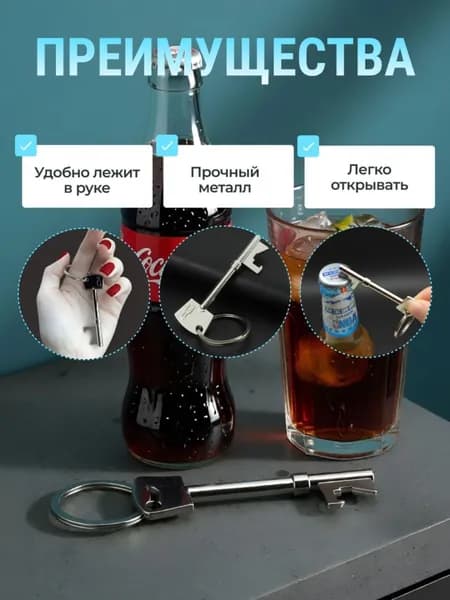 Открывалка 16.7 см abs пластик 1 шт