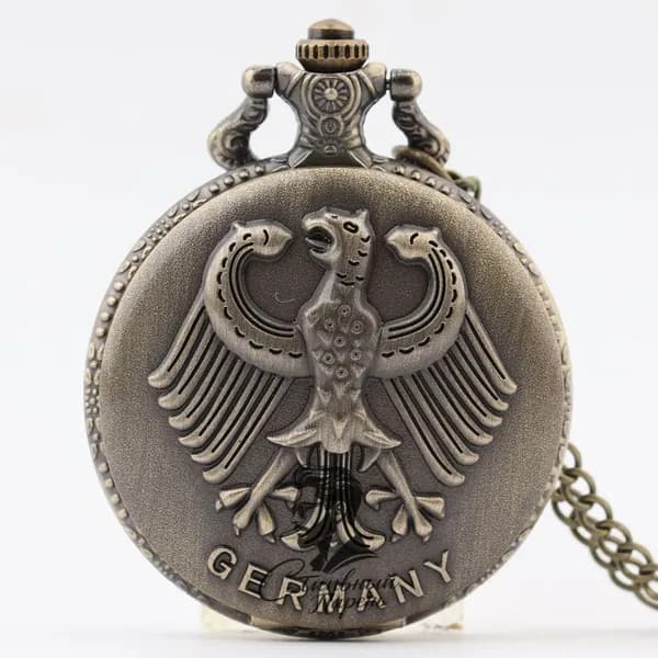 Карманные часы с орлом Replica Antique Flip (винтажные, в стиле ретро, подарок из Германии)