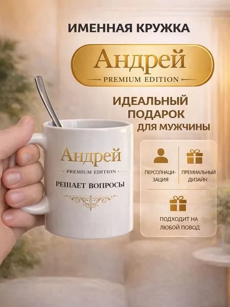 Кружка "Андрей решает" 330 мл 1 шт