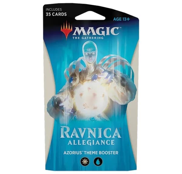 Magic The Gathering: тематический бустер гильдии Азориус MTG издания Ravnica Allegiance на английском