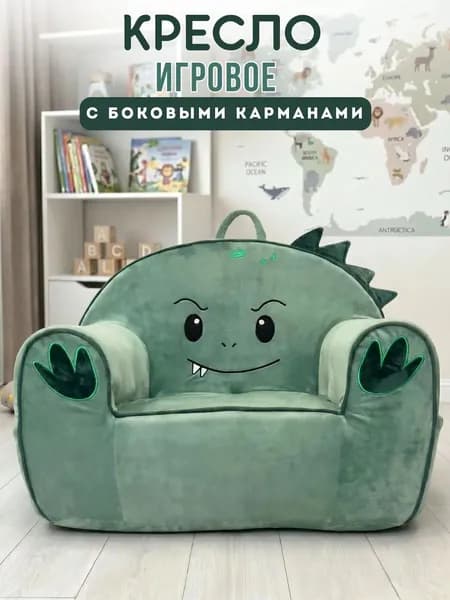 Белорусская игрушка Прямой диван, механизм Нераскладной, 70х40х55 см,зеленый