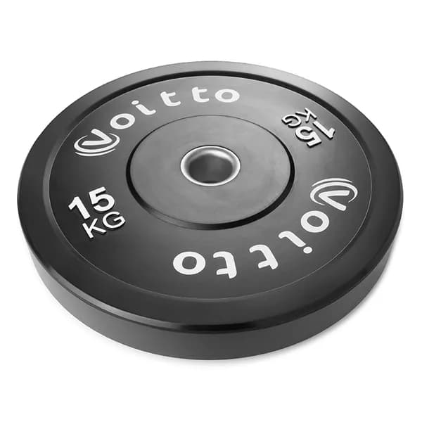 Диск бамперный Voitto V-402 15 кг, черный (d51)