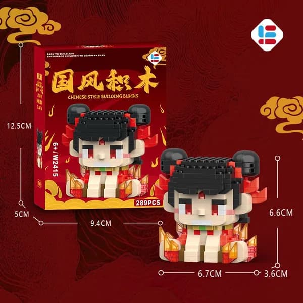 Конструктор, совместимый с Lego, из микрозернистых кубиков, мультяшные персонажи (популярные игрушки), развивающая игрушка для детей, сборная фигурка, подарок на День защиты детей (1 июня)