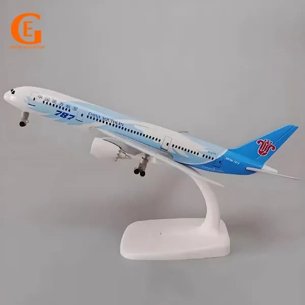 Металлическая Модель Самолета Боинг 787, Air China Southern Airlines B787, 20CM С Колесами
