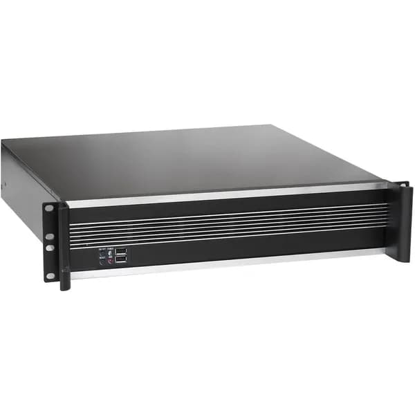 Серверный корпус 2U ExeGate EX284970RUS черный, ATX, 600 Вт, 3х8 см (на передней панели)