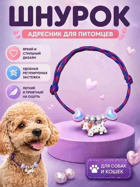 Ошейник шнурок для адресника