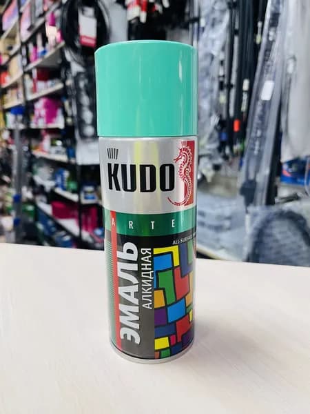 KUDO Краска автомобильная, цвет: светло-зеленый, 520 мл, 1 шт.