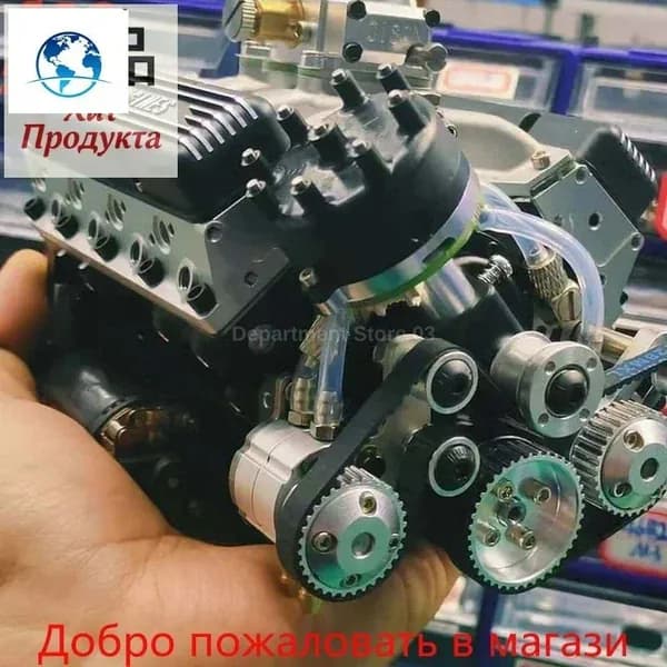 Масштабная модель бензинового двигателя V8 1:6 для моделистов