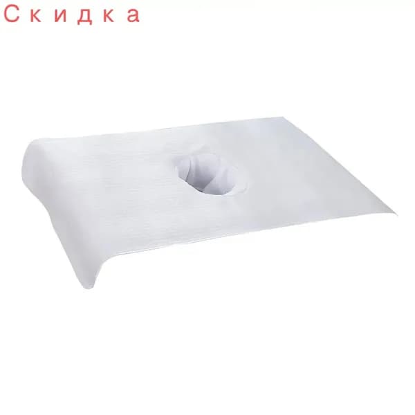 Мягкое покрытие для массажной кушетки для СПА-процедур, белое, с отверстием для лица, водонепроницаемое, дышащее, 90x35 см