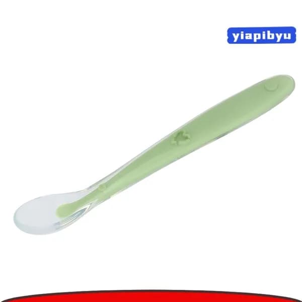 Baby Silicone Spoons, эластичный и антибактериальный, для младенцев