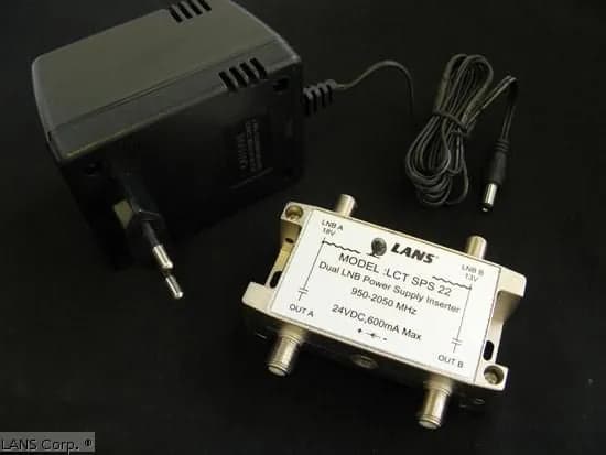 Инжектор питания Lans LCT SPS22 с блоком питания для спутникового конвертера