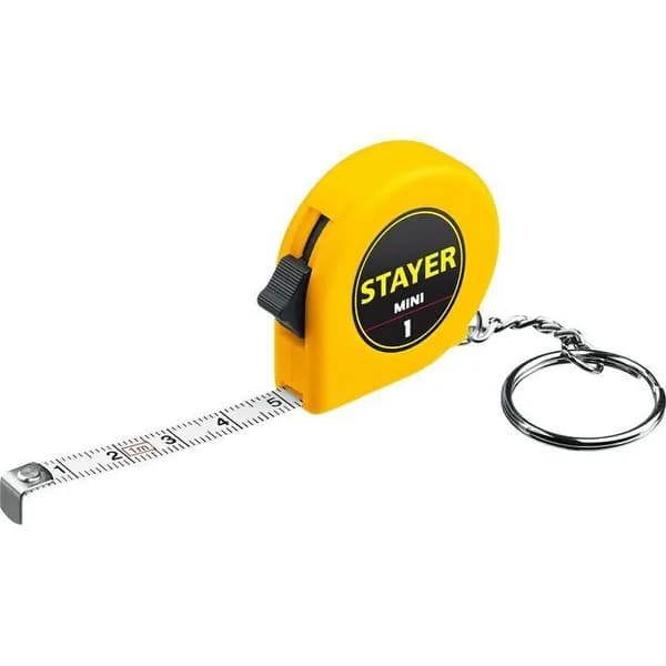 STAYER / 1м х 6мм, Рулетка-брелок Mini (34140-1)