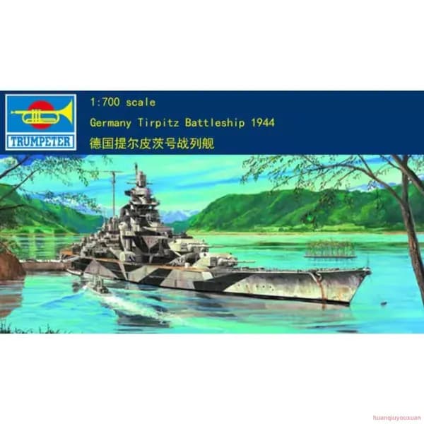 trumpeter 1/700 05712 немецкий линкор тирпиц 1944