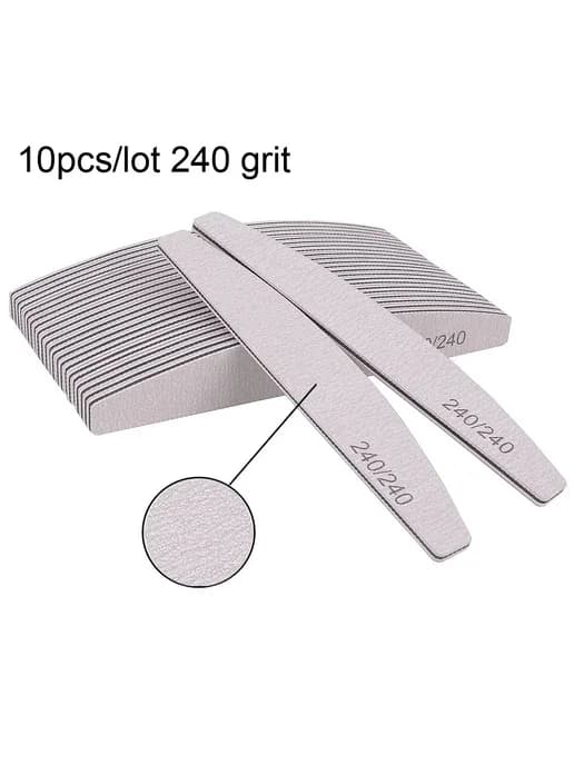Профессиональные пилки для ногтей 150 180, 5 10 шт. 10pcs 24