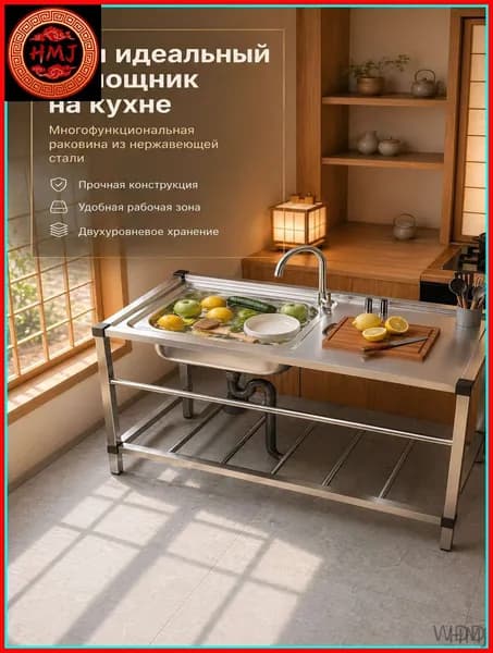 Садовая кухня,100х42х75см