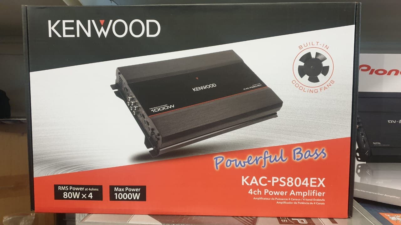 Автомобильный 4-х канальный усилитель KENWOOD KAC-PS804EX
