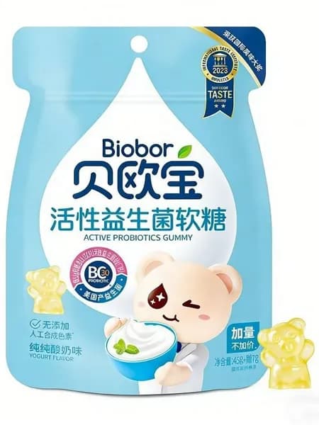 Мармелад жевательный BIOBOR с пробиотиком со вкусом ЙОГУРТА 45+7г