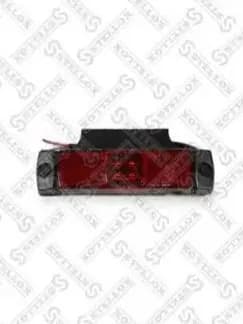 Фонарь габаритный LED красный прямоугольный 130x31 мм, 24V, с Г-кронштейном, универсальный 87-33519-SX