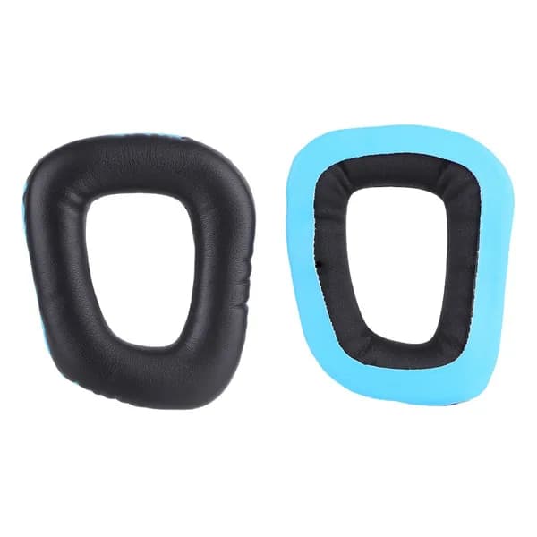 Чехлы для наушников Logitech G35, G930, G430, G450, G331, G231, G431, G432, чёрно-синие, из ПУ