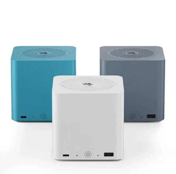 Beelink Мини-ПК Nas Me mini 2025, 6*M.2 SSD слотов Макс 24 ТБ (Intel Processor N200, RAM 12 ГБ, SSD 64 ГБ, Intel UHD Graphics, Linux), Me Mini N200, белый
