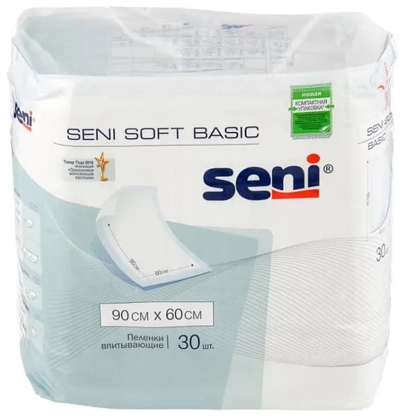 Сени Soft Basic пеленка 60х90 N30