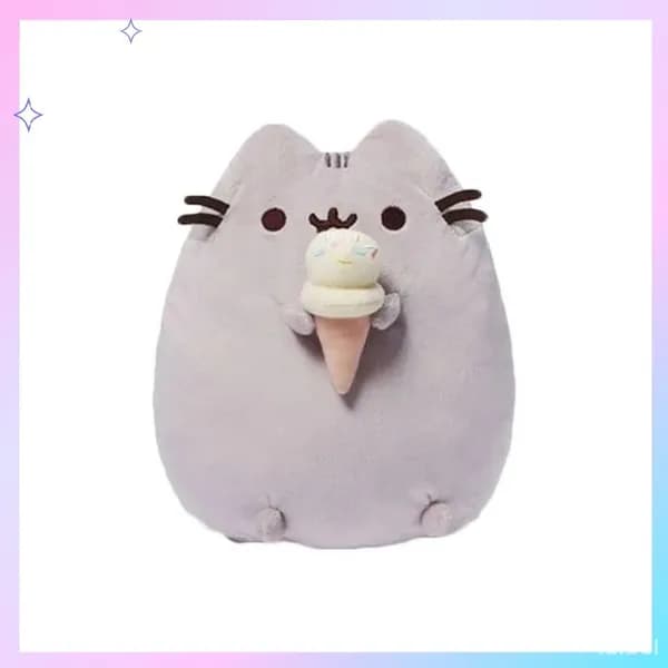 Плюшевая игрушка Пушина Кот Печенье в форме пончика, 15 см для детей и подарков для малышей