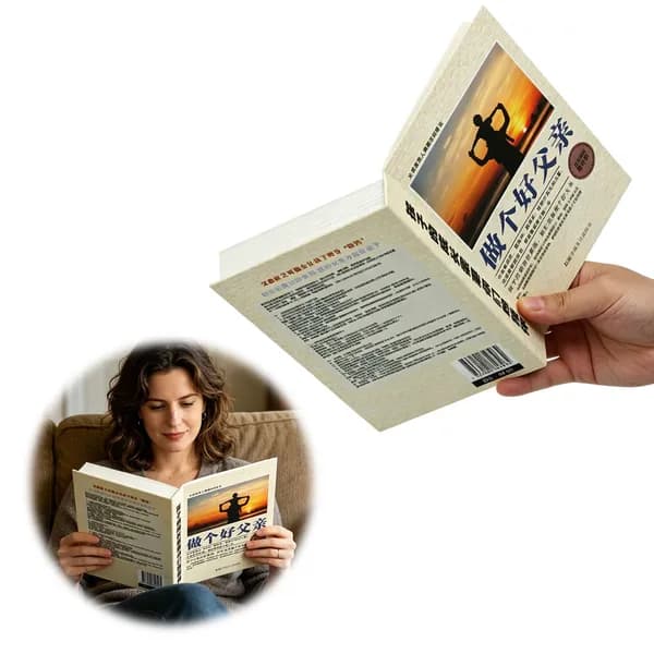 Скрытый держатель для смартфона в виде книги (200 140 30 мм)