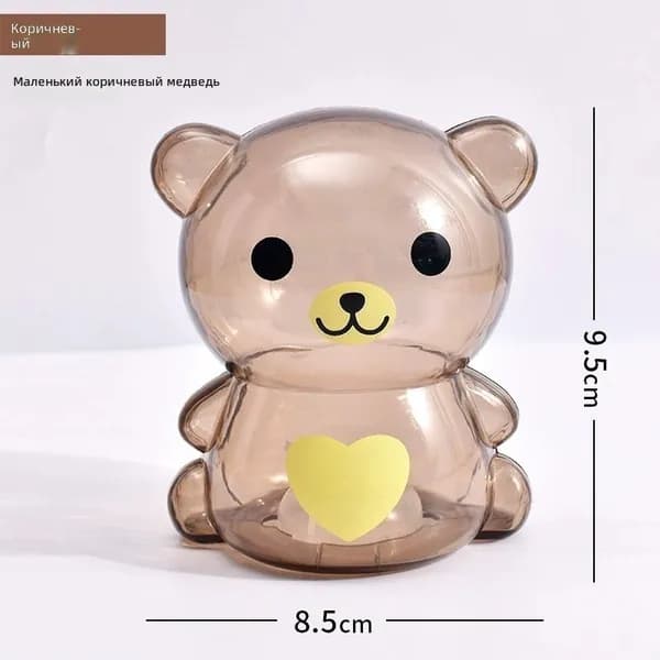 Копилка для денег "мишка", 8.5х9.5 см, 1 шт