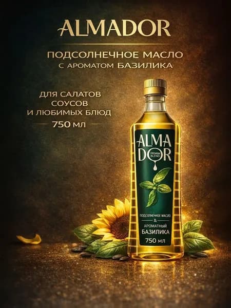 Салатная заправка с ароматом базилика, 750 мл