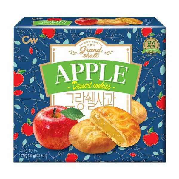 Яблочное печенье с начинкой для офиса, импортные закуски