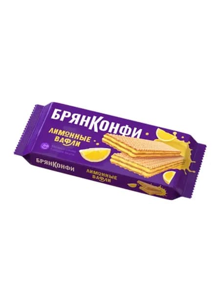 БРЯНКОНФИ Вафли ЛИМОННЫЕ тонкие 190гр
