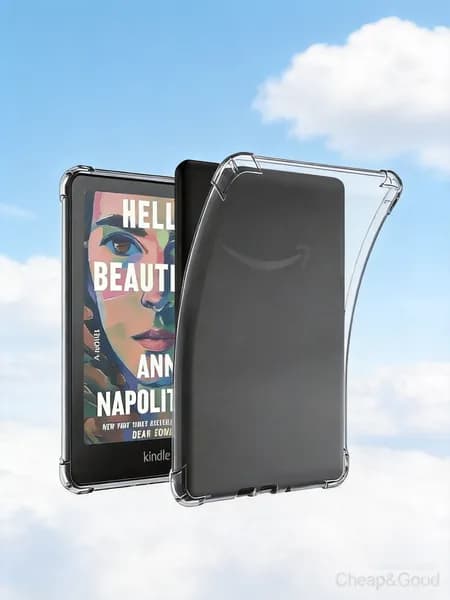 Прозрачный чехол для Kindle Paperwhite 12-го поколения eReader (7 дюймов, 2024) - Ультратонкий легкий устойчивый к царапинам силиконовый резиновый прозрачный ТПУ задний чехол