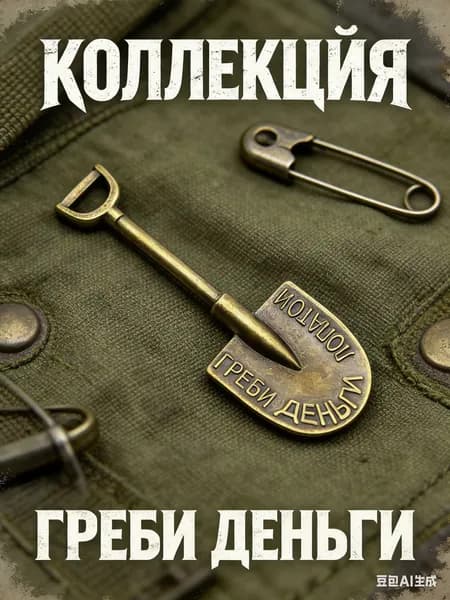 Памятная золотая лопата, бронза: металл