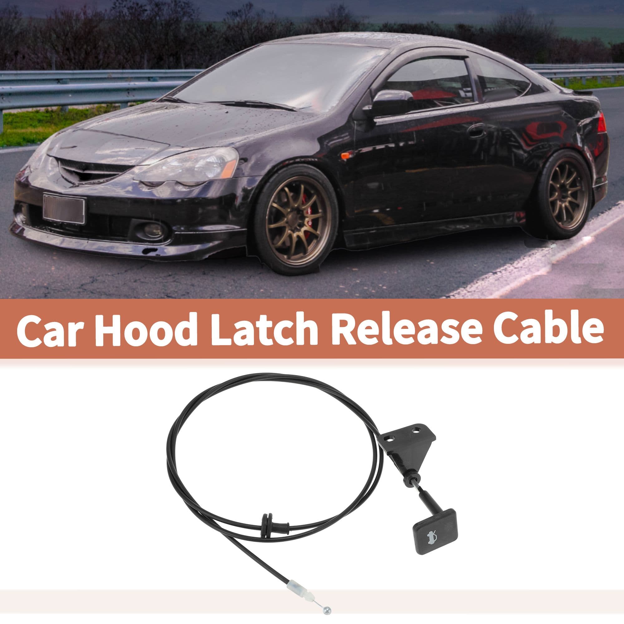 Трос открывания капота № 74130-S6M-A01ZA подходит для моделей Acura RSX и RSX Type S 2002-2006 годов выпуска, передний левый. Трос открывания капота двигателя 74130S6MA01ZA