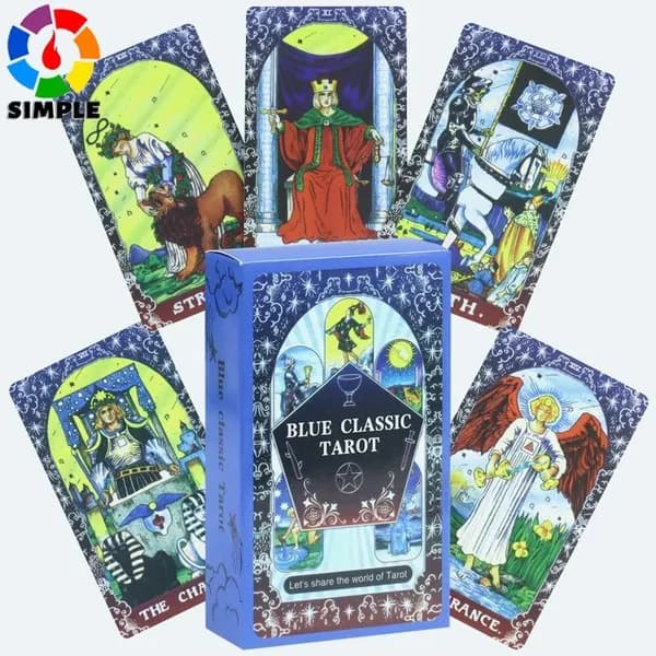 Blue Classic Tarot Work Life And Love Карты Таро Карточная игра
