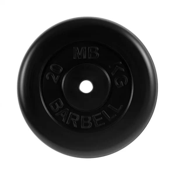 Диск обрезиненный MB Barbell MB-PltB26-20