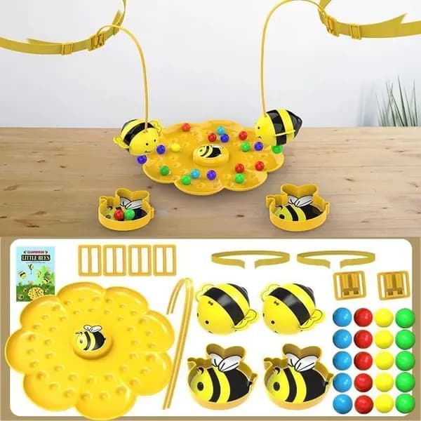 Настольная игра магнитная рыбалка пчелки, версия на 2 игроков, развивающая игрушка