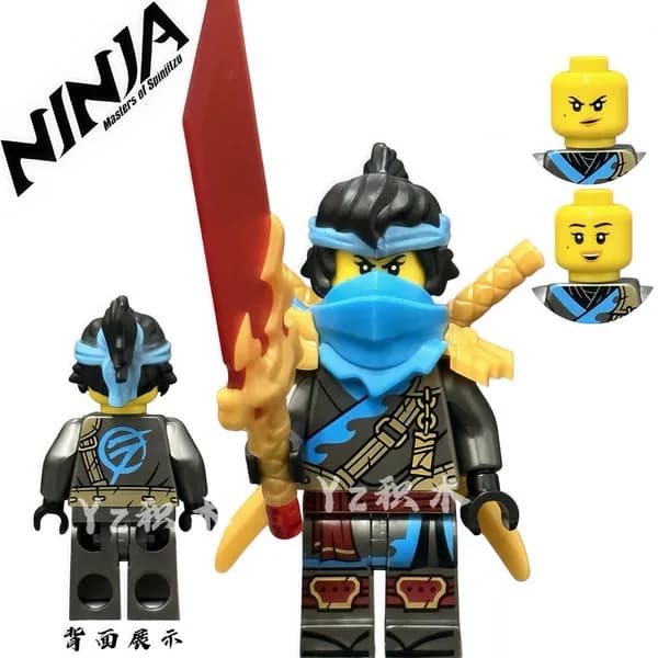 Ninjago, ниндзя, Кай, Джей, Коул, Зейн, Ния, Ллойд, мини-фигурки, конструктор, совместимый с Lego.