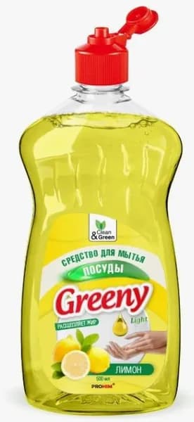 Clean&Green чистящее средство для посуды Лимон, 500 мл
