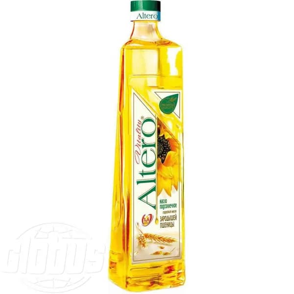 Масло подсолнечное Altero Vitality с добавлением оливкового и масла зародышей пшеницы, 810 мл