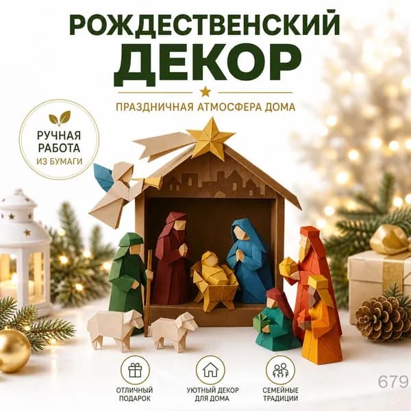 Набор для оригами новогодний для творчества